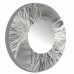 Abstract Hand-Etched Silver Metal Wall Art Mirror Round Wall Mirror by Jon Allen 718117183096  182154426718